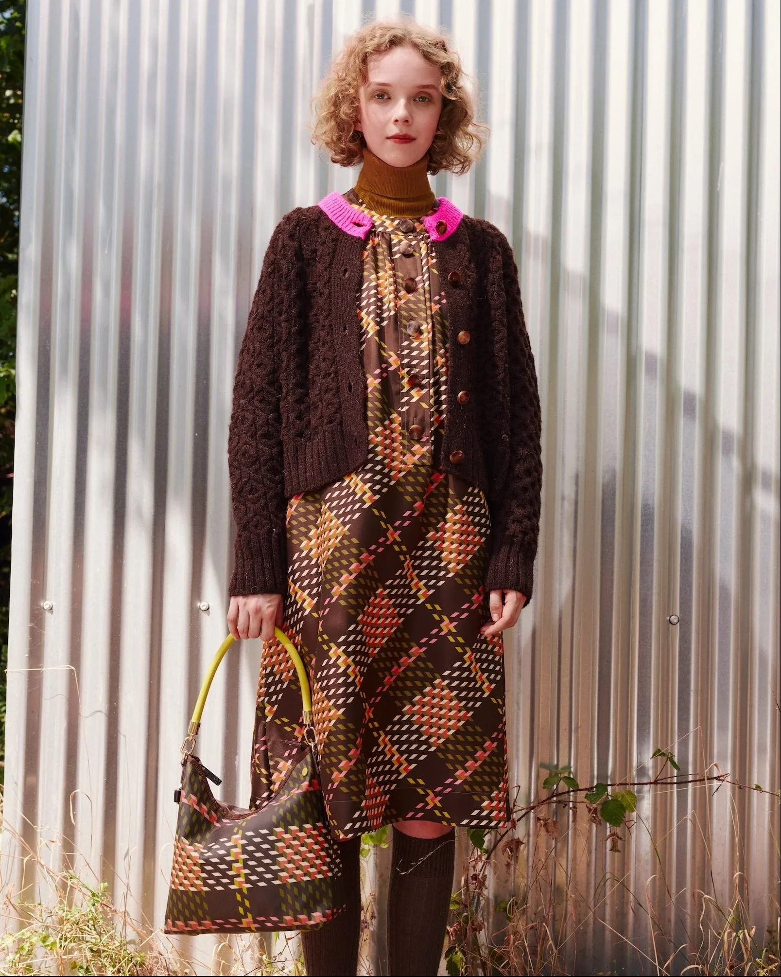 Maeve Cardigan - Fandango Pink/Chestnut